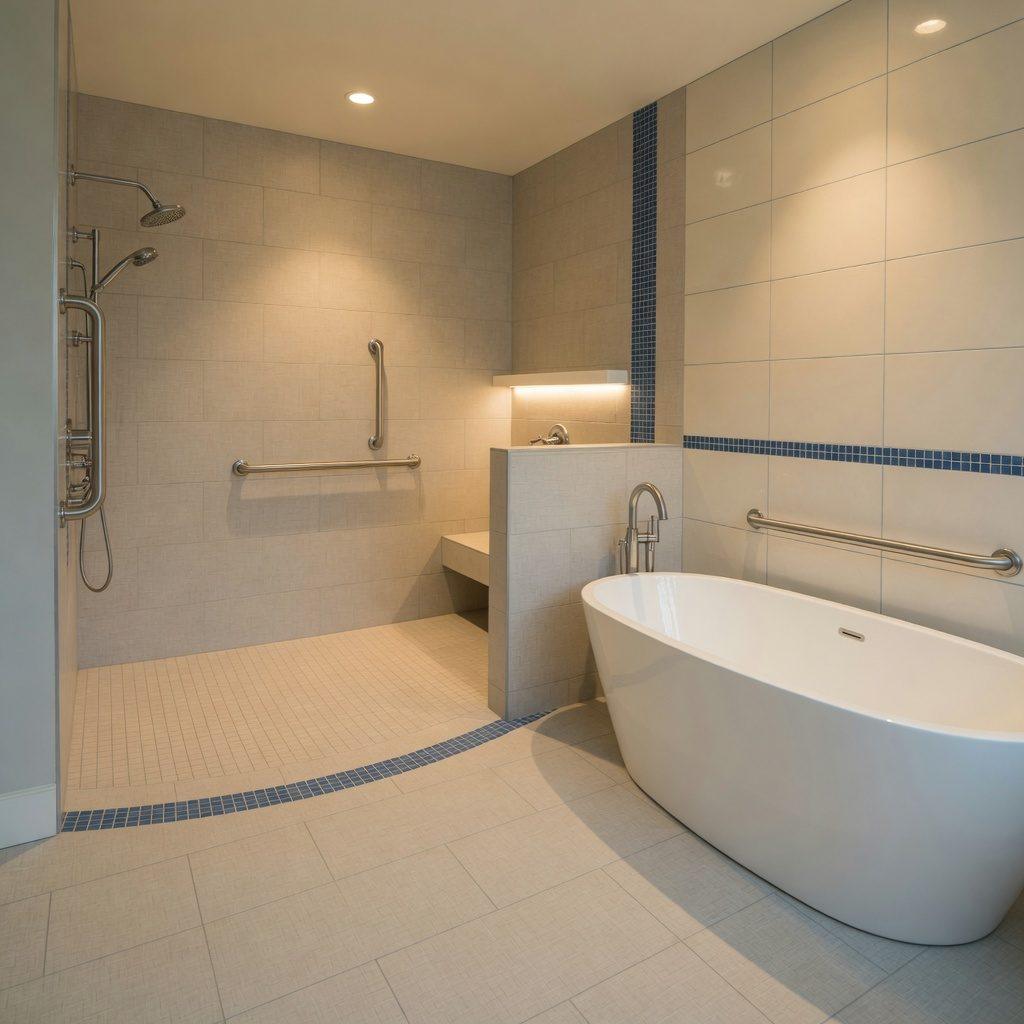 Heizung-Haustechnik – Badplanung barrierefrei, inklusive Dusche, Badewanne und Sicherheitsextras