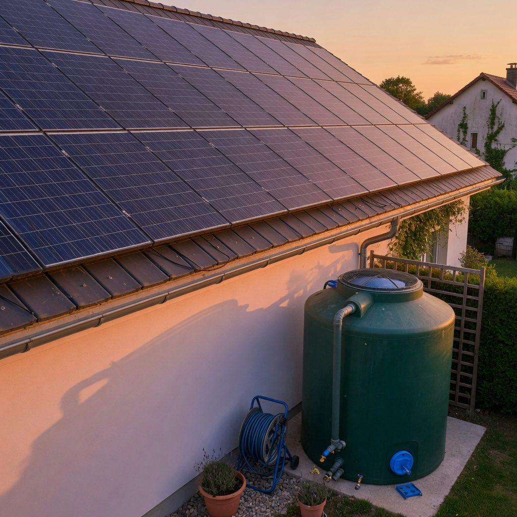 Photovoltaik und Regenwassernutzung als kombinierter Heizungs- und Sanitär-Ansatz – Heizung-Haustechnik