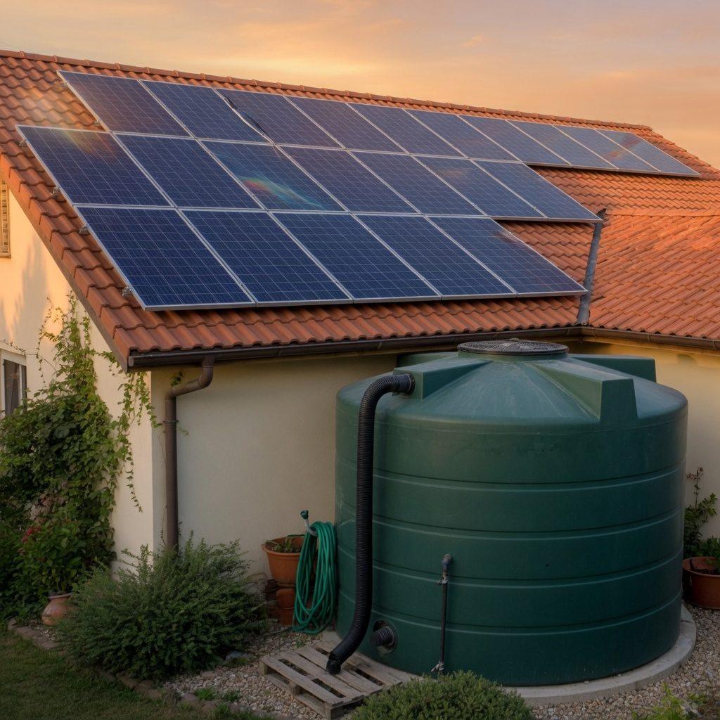 Photovoltaik und Regenwassernutzung als kombinierter Heizungs- und Sanitär-Ansatz – Heizung-Haustechnik