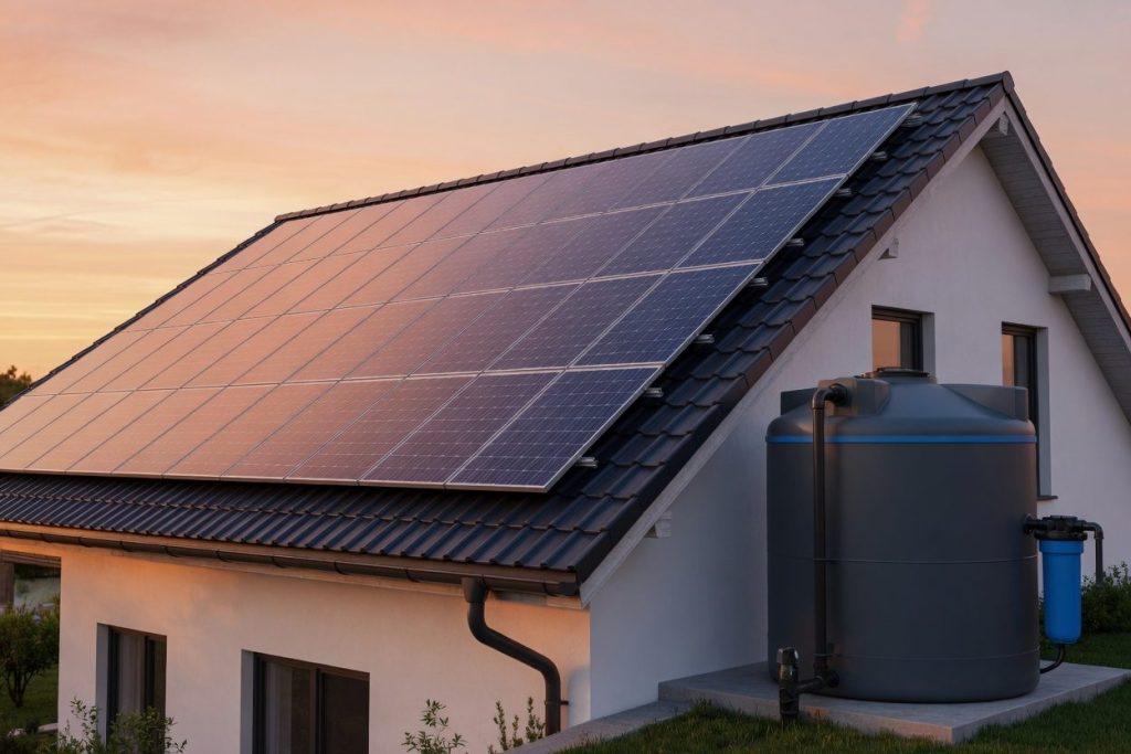 Sanierung und Neubau: Photovoltaik und Regenwasser von Anfang an einplanen – Heizung-Haustechnik