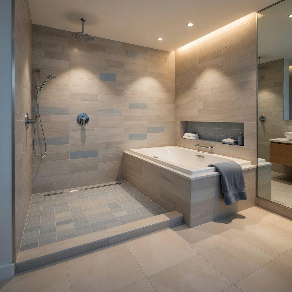 Heizung-Haustechnik: Sichere Installation von stufenloser Dusche und barrierearmer Badewanne